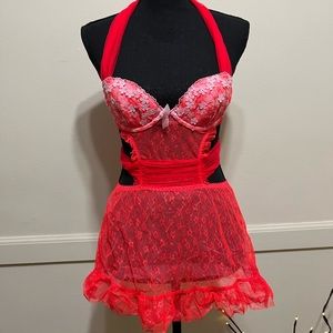 Victoria's Secret Red Babydoll Lingerie